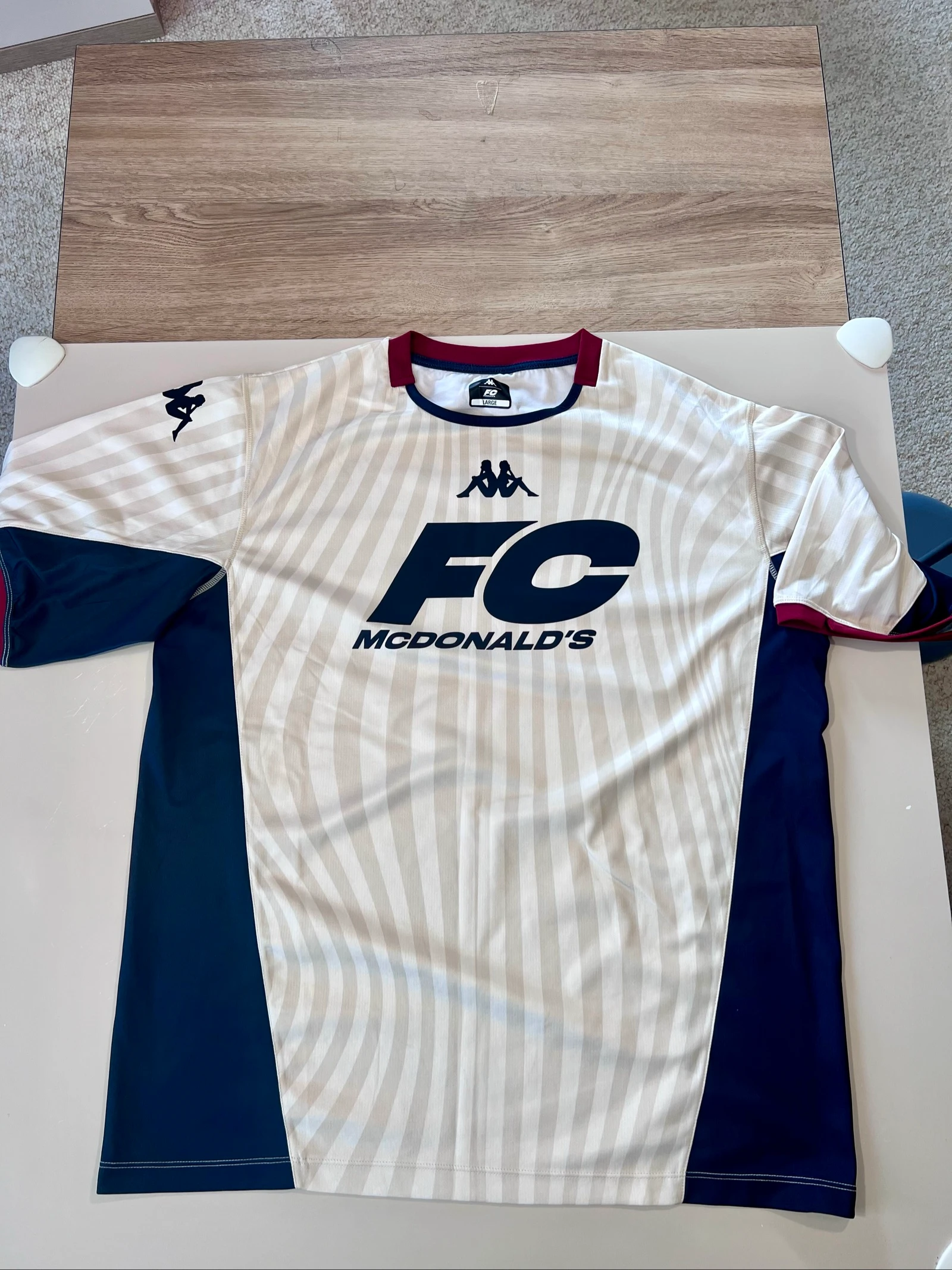Maillot de football Kappa x FC McDonald's Ligue 1 - Taille L (Édition Limitée